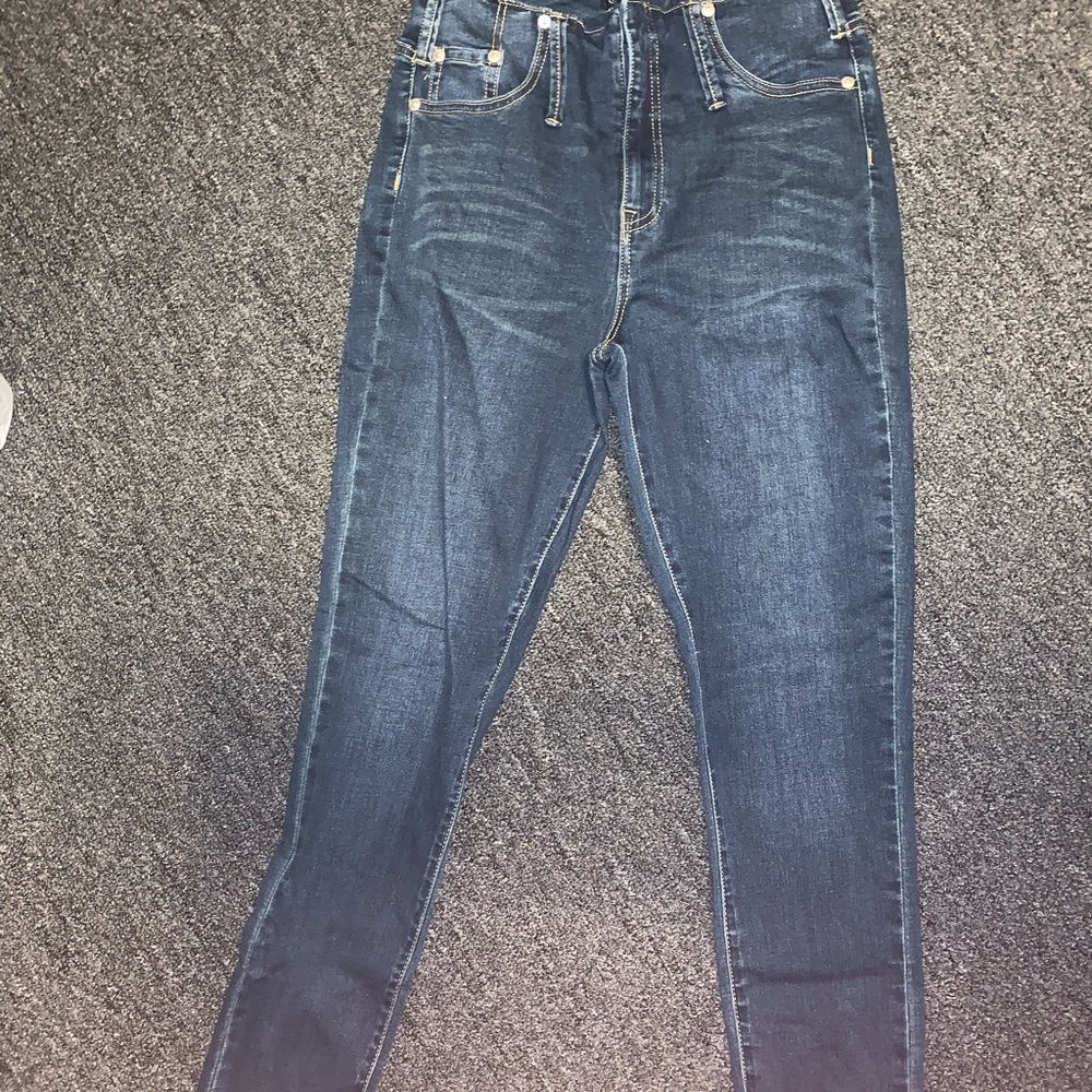“Erica High Waisted Skinny Jeans-Dark Wash”